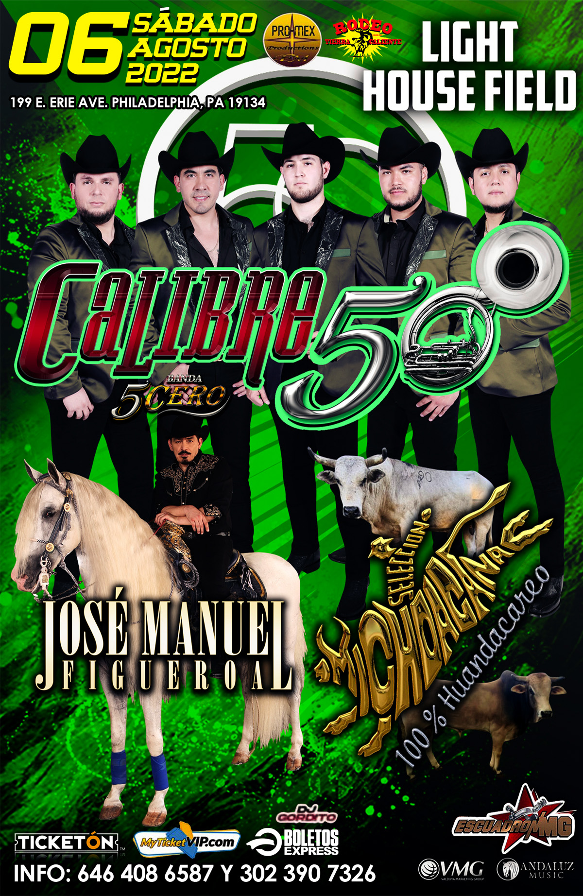 CALIBRE 50 Tickets - BoletosExpress